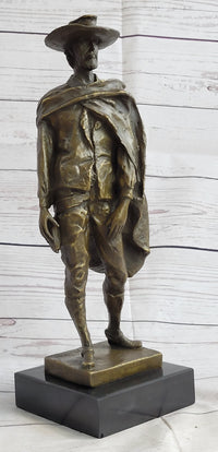 Clint Eastwood Man With No Name Bronze Sculpture 14" x 5"