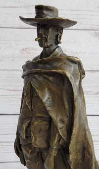 Clint Eastwood Man With No Name Bronze Sculpture 14" x 5"