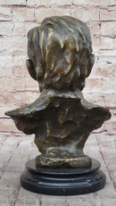 Abraham Lincoln Bronze Metal Presidential Bust on Marble Base