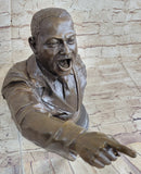 Martin Luther King Jr. MLK Bronze Bust Sculpture 12" x 15"