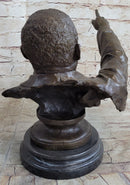 Martin Luther King Jr. MLK Bronze Bust Sculpture 12" x 15"