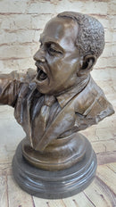Martin Luther King Jr. MLK Bronze Bust Sculpture 12" x 15"