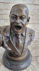 Martin Luther King Jr. MLK Bronze Bust Sculpture 12" x 15"