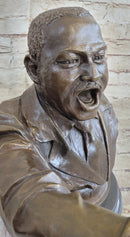 Martin Luther King Jr. MLK Bronze Bust Sculpture 12" x 15"