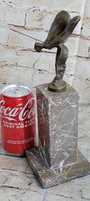 Vintage Royce Bronze Lady Spirit Of Ecstasy Hood Ornament 11''