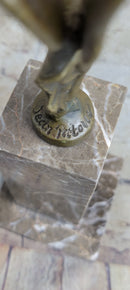 Vintage Royce Bronze Lady Spirit Of Ecstasy Hood Ornament 11''