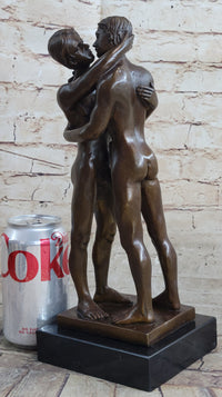 Collector Edition Bronze Sculpture Gay Erotic Art First Kiss Signed Original Art