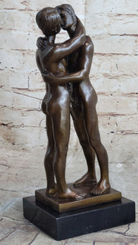 Collector Edition Bronze Sculpture Gay Erotic Art First Kiss Signed Original Art
