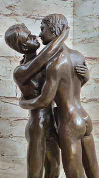 Collector Edition Bronze Sculpture Gay Erotic Art First Kiss Signed Original Art