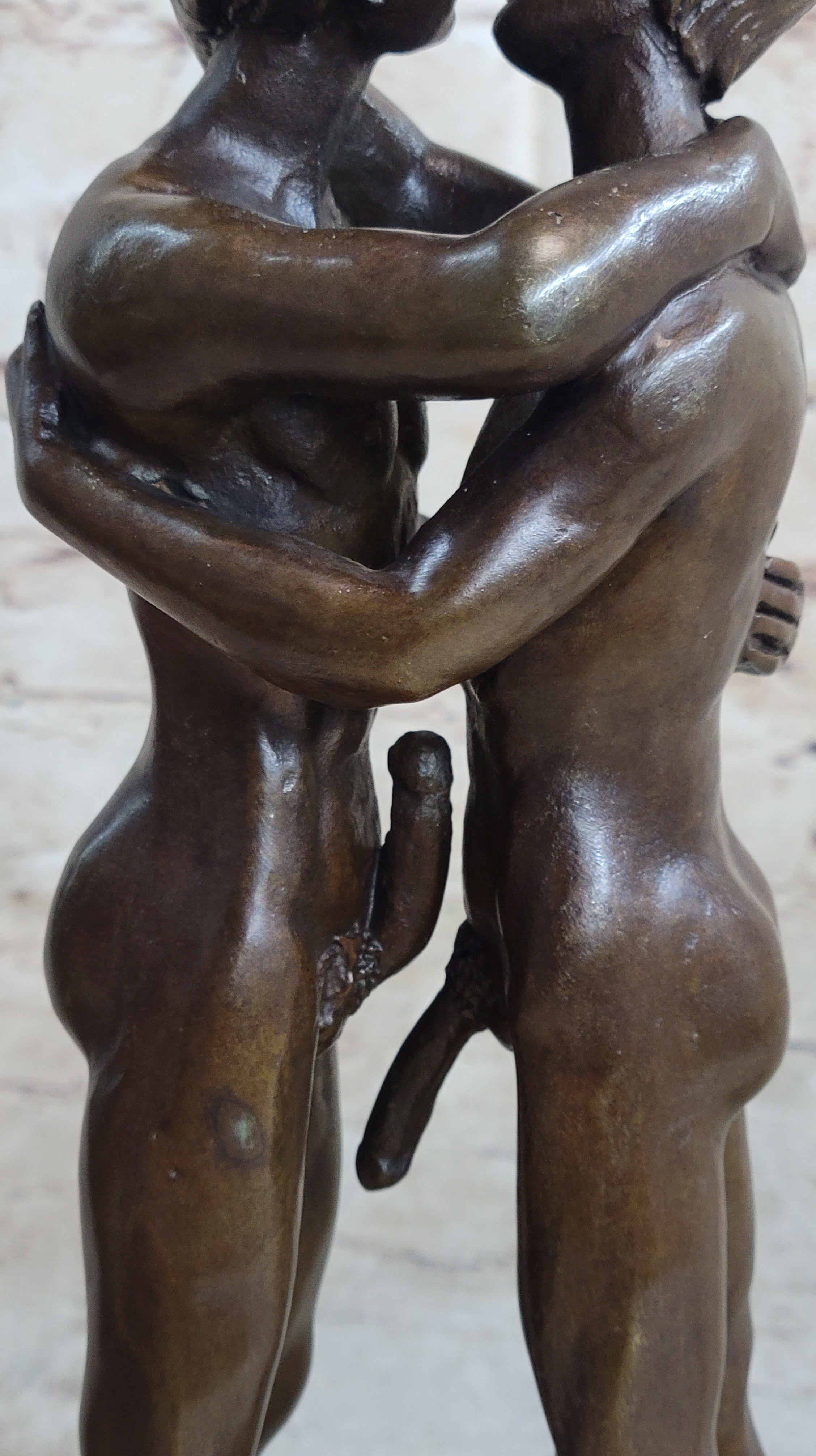 Collector Edition Bronze Sculpture Gay Erotic Art First Kiss Signed Original Art
