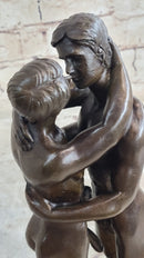Collector Edition Bronze Sculpture Gay Erotic Art First Kiss Signed Original Art