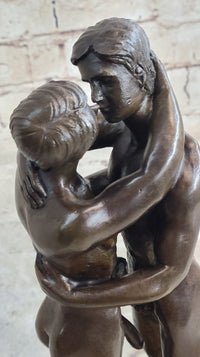 Collector Edition Bronze Sculpture Gay Erotic Art First Kiss Signed Original Art