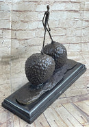 Walking Man Strawberry Alberto Giacometti Bronze 12" x 12"