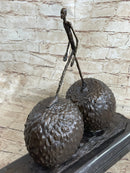Walking Man Strawberry Alberto Giacometti Bronze 12" x 12"