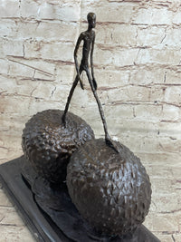 Walking Man Strawberry Alberto Giacometti Bronze 12" x 12"