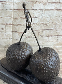 Walking Man Strawberry Alberto Giacometti Bronze 12" x 12"