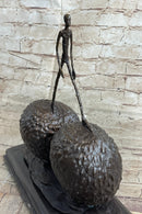Walking Man Strawberry Alberto Giacometti Bronze 12" x 12"