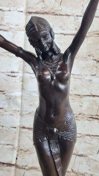 Demetre Chiparus Belly Dancer Bronze Sculpture Art Deco