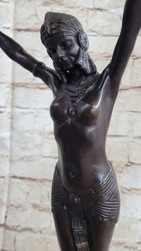 Demetre Chiparus Belly Dancer Bronze Sculpture Art Deco