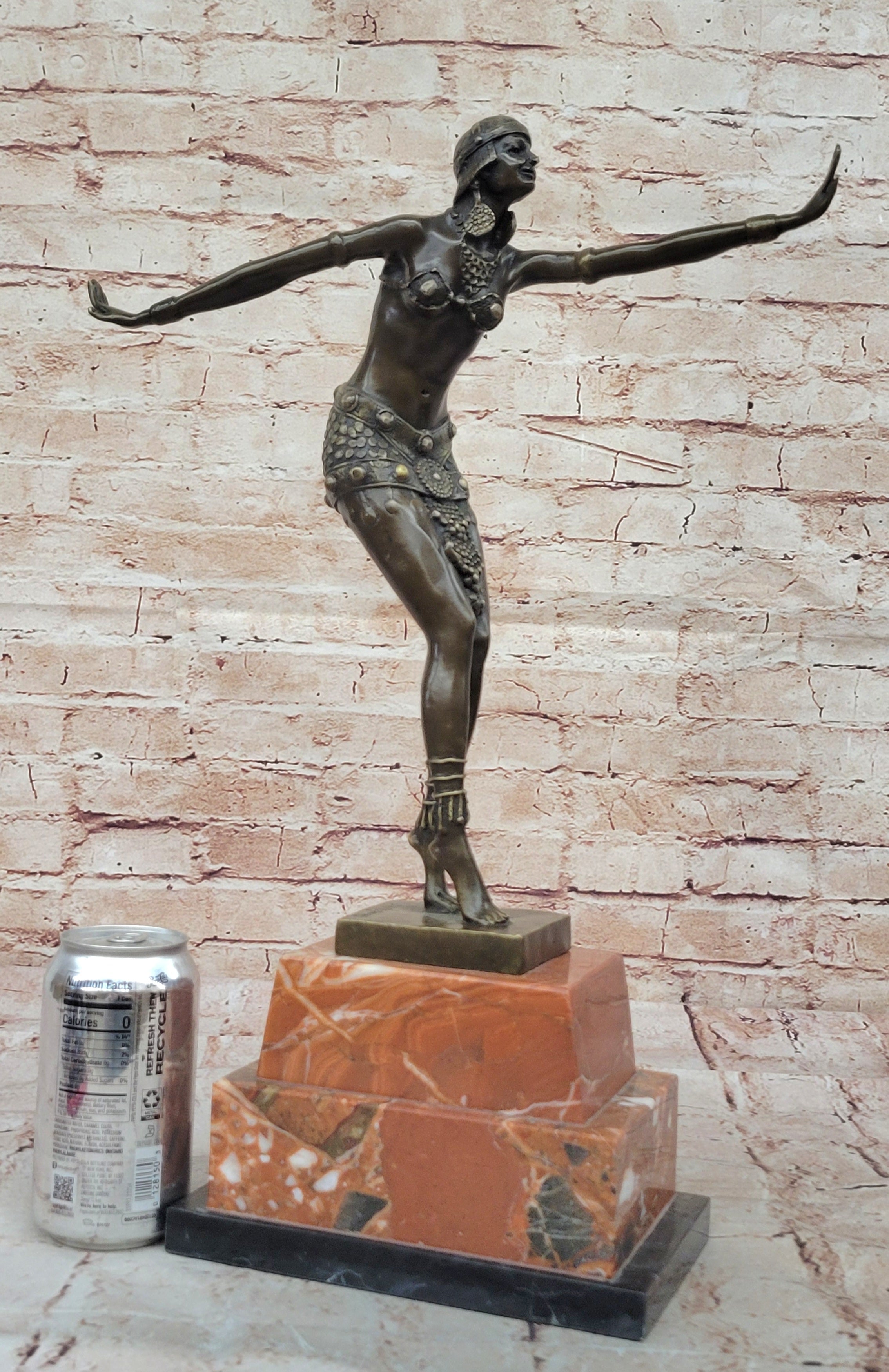 Chiparus Faetalliana Phoenician Dancer Bronze on Marble