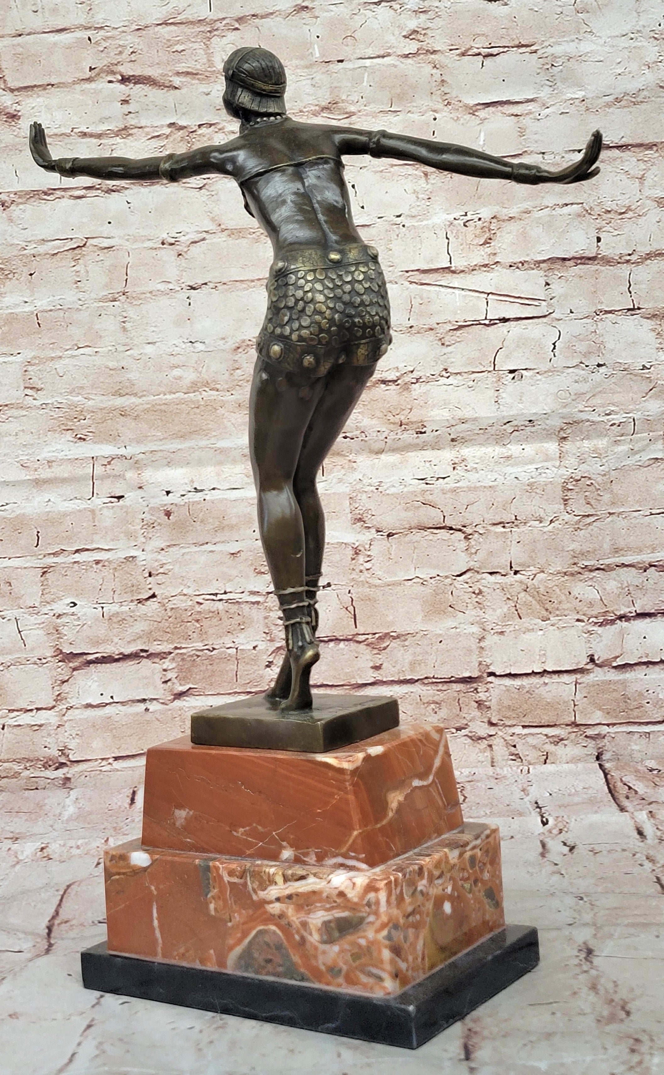 Chiparus Faetalliana Phoenician Dancer Bronze on Marble