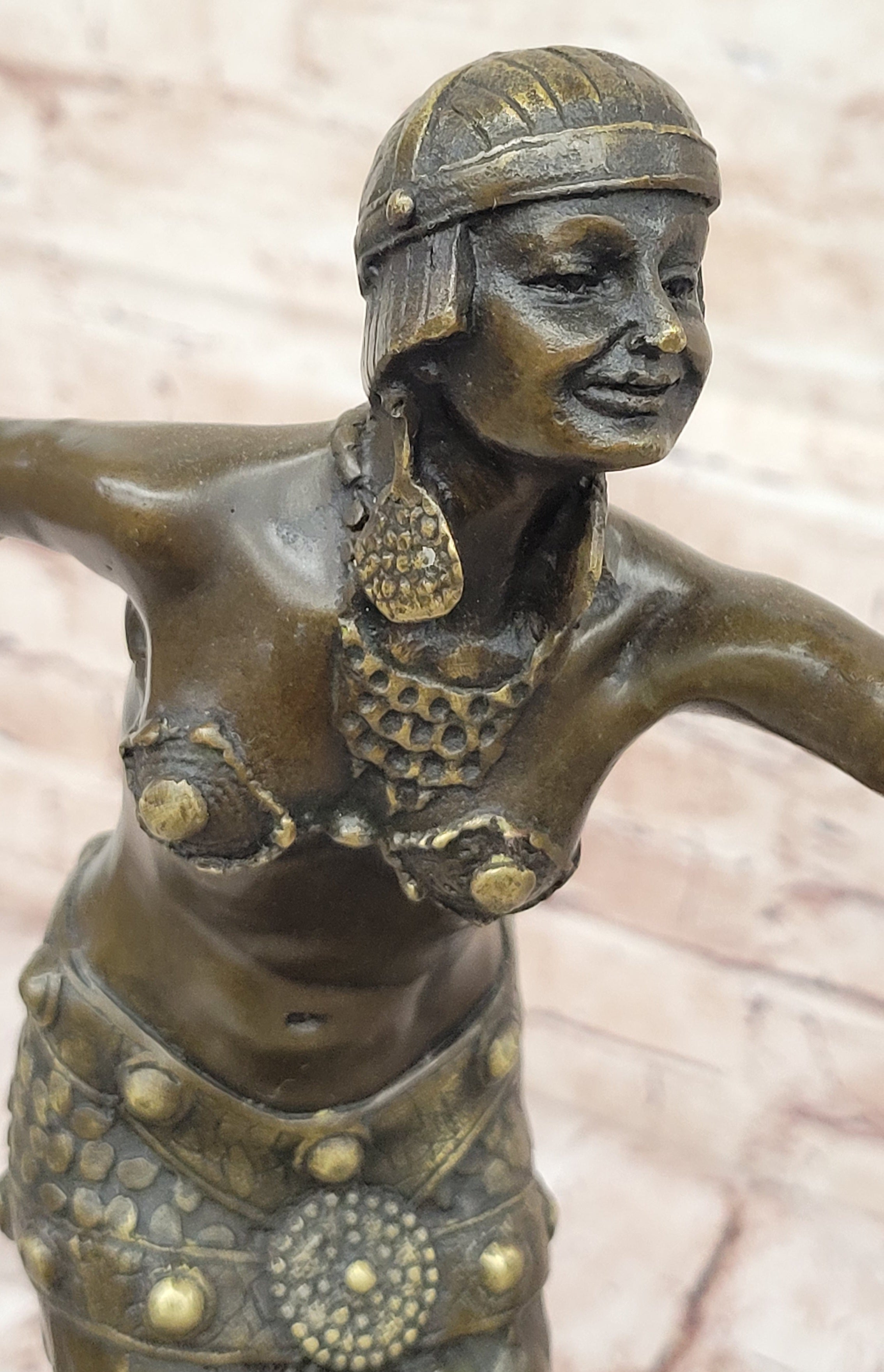 Chiparus Faetalliana Phoenician Dancer Bronze on Marble