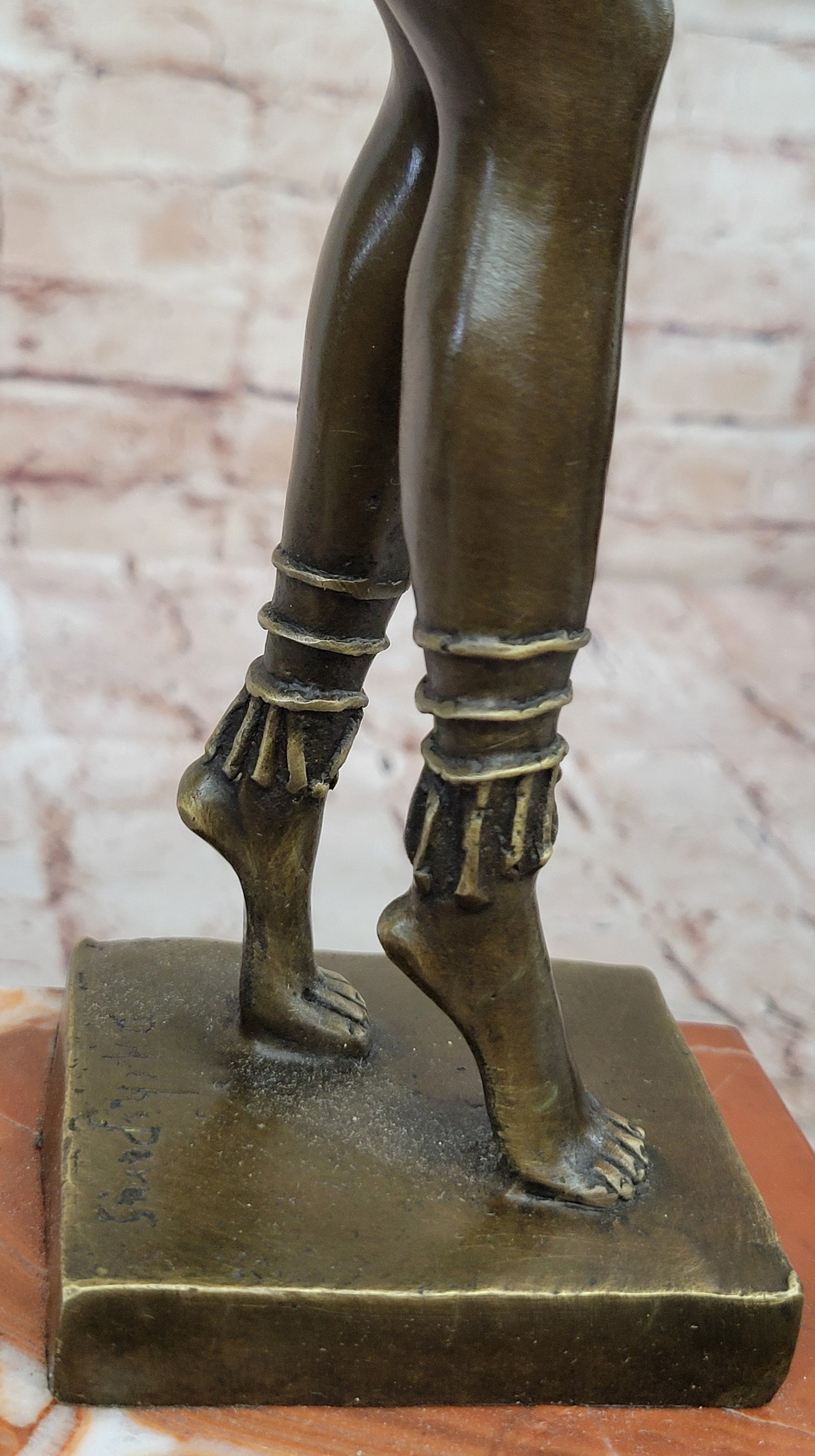 Chiparus Faetalliana Phoenician Dancer Bronze on Marble