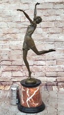 Bronze Dancer High Kicker by Bruno Zach Art Deco