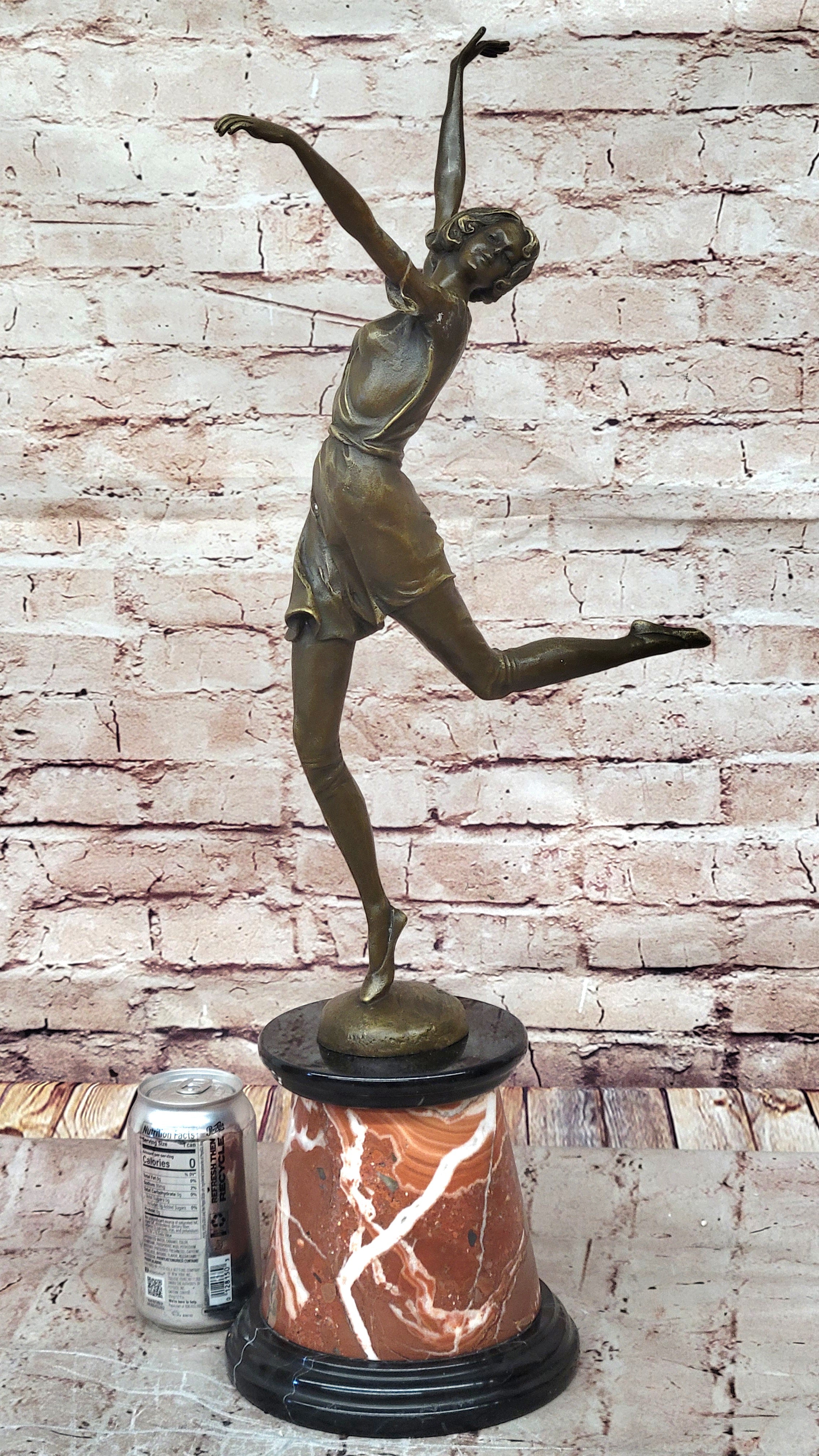 Bronze Dancer High Kicker by Bruno Zach Art Deco