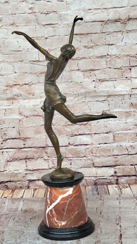 Bronze Dancer High Kicker by Bruno Zach Art Deco