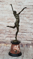 Bronze Dancer High Kicker by Bruno Zach Art Deco