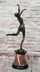 Bronze Dancer High Kicker by Bruno Zach Art Deco