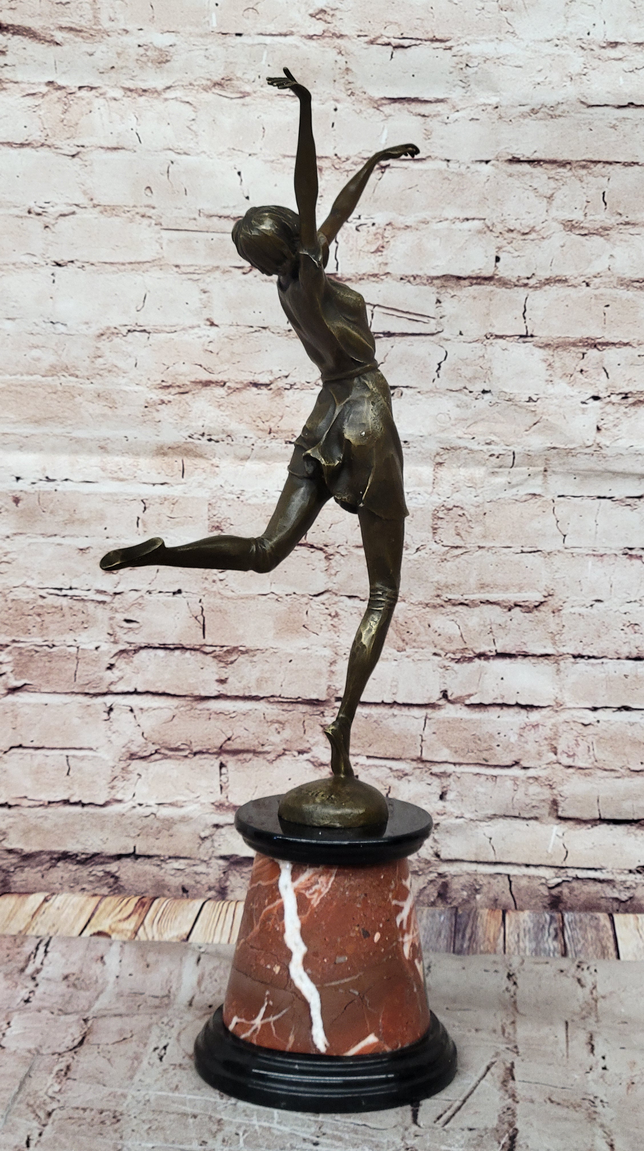 Bronze Dancer High Kicker by Bruno Zach Art Deco