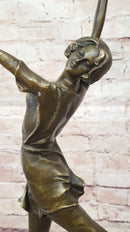 Bronze Dancer High Kicker by Bruno Zach Art Deco