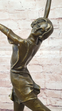 Bronze Dancer High Kicker by Bruno Zach Art Deco
