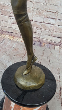 Bronze Dancer High Kicker by Bruno Zach Art Deco