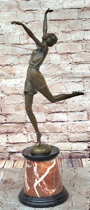 Bronze Dancer High Kicker by Bruno Zach Art Deco