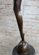 Art Deco Flapper Dancer Bronze Sculpture by Demetre Chiparus
