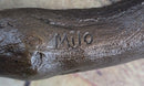 Bronze Iguana on Tree Branch Sculpture Classic Reptile Artwork