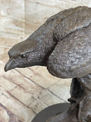 Handmade 100% Real Bronze Statue AMERICAN BALD EAGLE Figure Sculpture Figurine