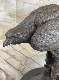Handmade 100% Real Bronze Statue AMERICAN BALD EAGLE Figure Sculpture Figurine