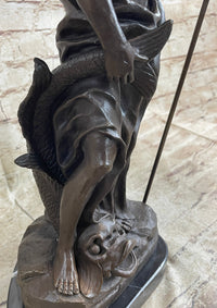 Atlantis POSEIDON Neptune Sea Greek God Marine Ocean Art Bronze Marble Statue