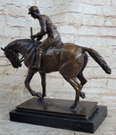 Bronze Racehorse and Jockey – Equestrian Sculpture