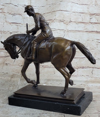Bronze Racehorse and Jockey – Equestrian Sculpture