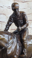 Bronze Racehorse and Jockey – Equestrian Sculpture