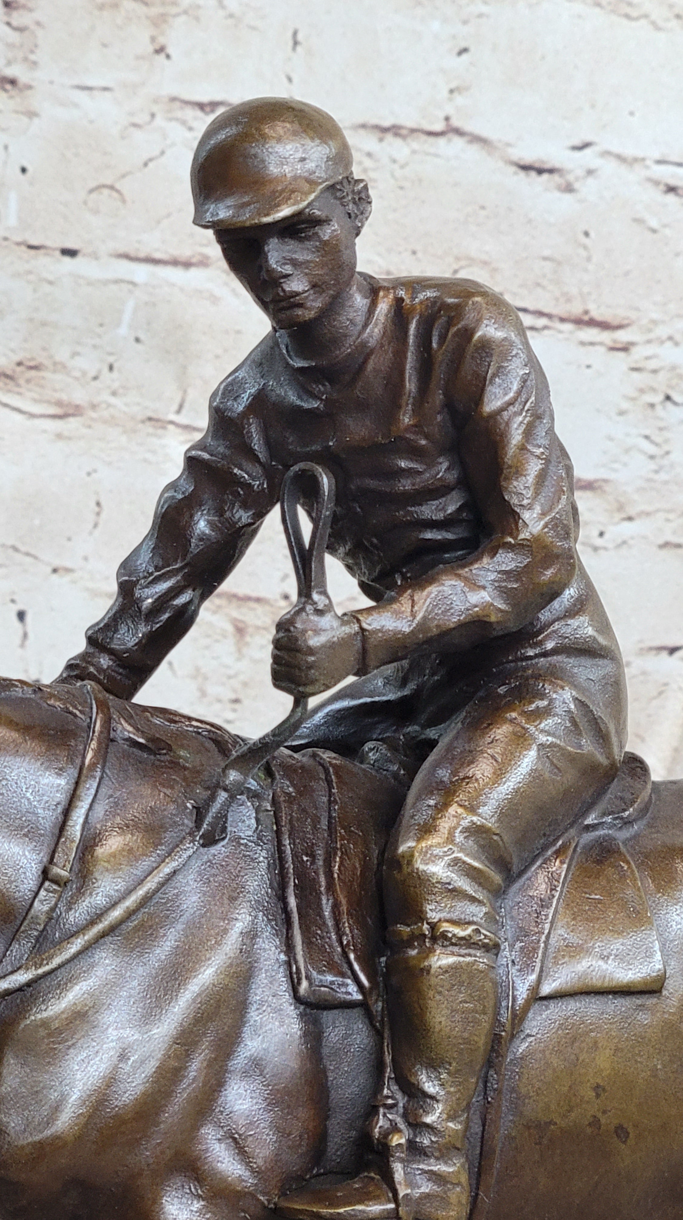 Bronze Racehorse and Jockey – Equestrian Sculpture