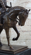 Bronze Racehorse and Jockey – Equestrian Sculpture