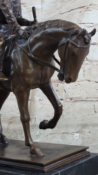 Bronze Racehorse and Jockey – Equestrian Sculpture