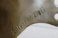 Signed Dali Abstract Female Sunshine Bronze Sculpture Marble Base