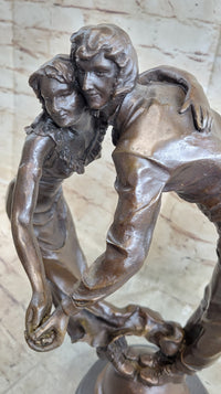 Bronze Art Deco Sculpture Couple Dancing Romantic